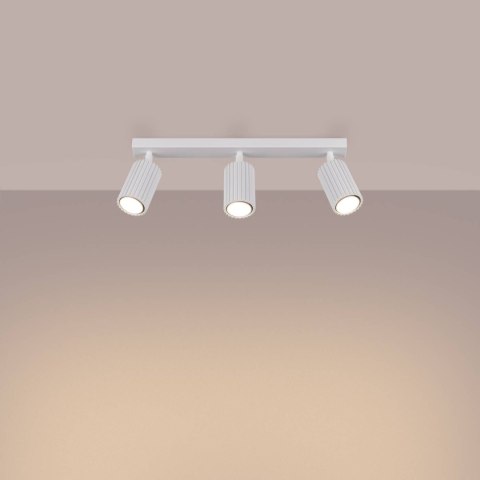 PLAFON LAMPA SUFITOWA REFLEKTOR LISTWA KARBON 3L biały