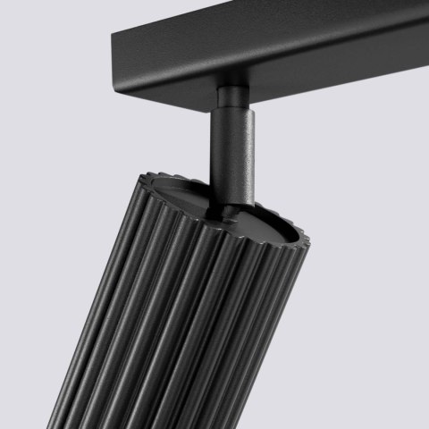 PLAFON LAMPA SUFITOWA REFLEKTOR LISTWA KARBON 3L czarny