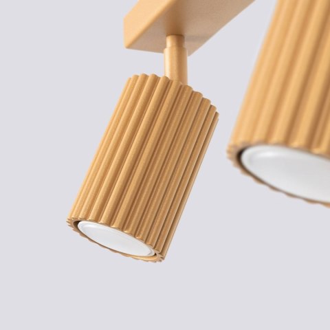 PLAFON LAMPA SUFITOWA REFLEKTOR LISTWA KARBON 3L złoty