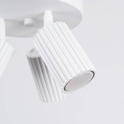 PLAFON LAMPA SUFITOWA REFLEKTOR KARBON 3P biały