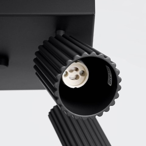 PLAFON LAMPA SUFITOWA REFLEKTOR LISTWA KARBON 4 czarny