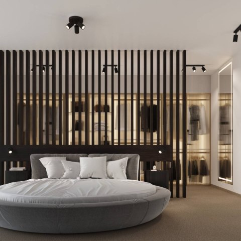 PLAFON LAMPA SUFITOWA REFLEKTOR LISTWA KARBON 4 czarny