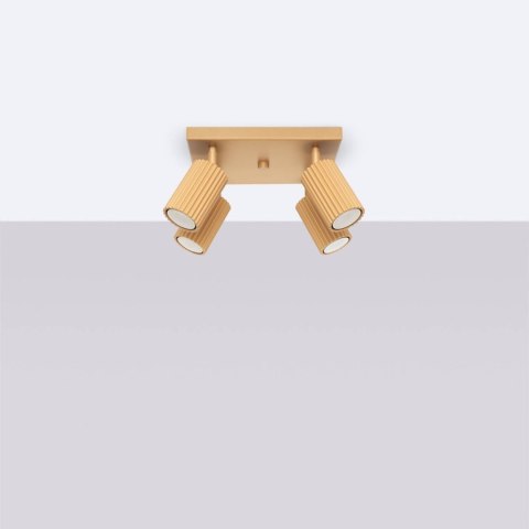 PLAFON LAMPA SUFITOWA REFLEKTOR LISTWA KARBON 4 złoty