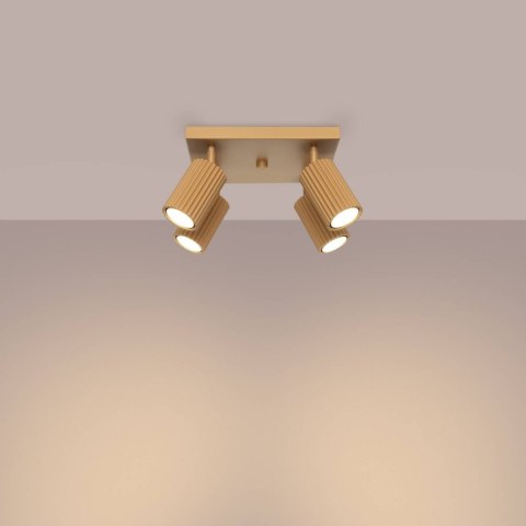 PLAFON LAMPA SUFITOWA REFLEKTOR LISTWA KARBON 4 złoty