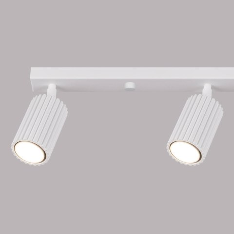PLAFON LAMPA SUFITOWA REFLEKTOR SOLLUX  KARBON 4L biały