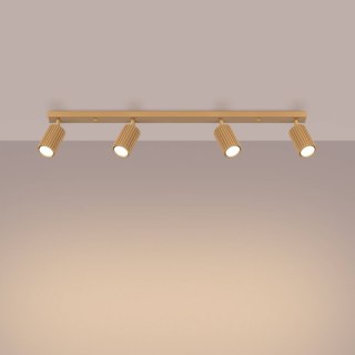 PLAFON LAMPA SUFITOWA REFLEKTOR LISTWA KARBON 4L złoty