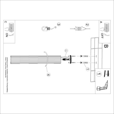 PLAFON LAMPA SUFITOWA REFLEKTOR TUBA SPOT KARBON 60 czarny