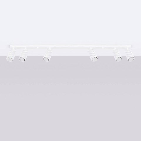 PLAFON LAMPA SUFITOWA REFLEKTOR LISTWA KARBON 6L biały