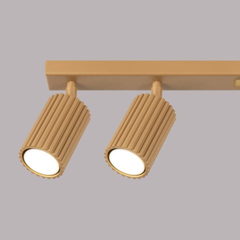 PLAFON LAMPA SUFITOWA REFLEKTOR SOLLUX  KARBON 6L złoty