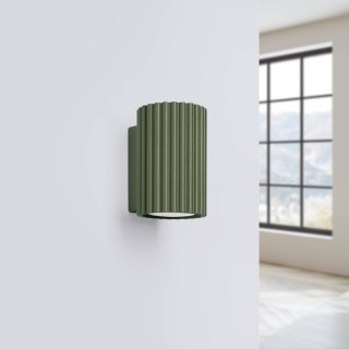 Sollux Lighting Kinkiet KARBON 10 zielony oliwkowy