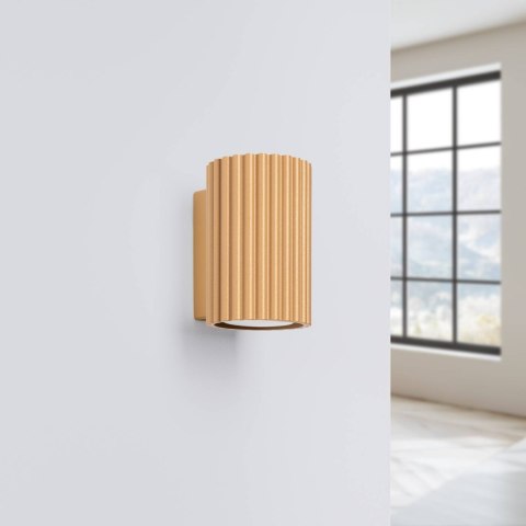 LAMPA ŚCIENNA Kinkiet KARBON 10 złoty