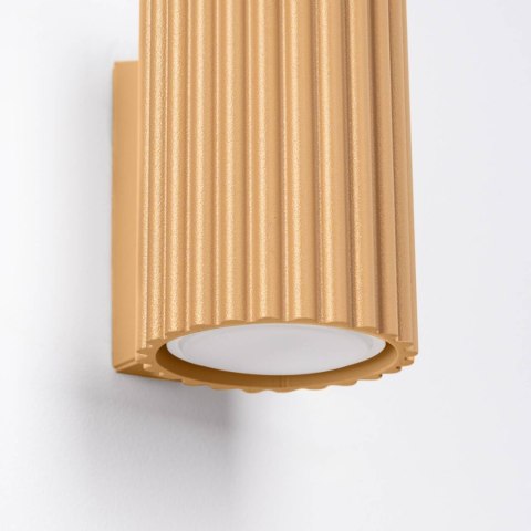 LAMPA ŚCIENNA Kinkiet KARBON 10 złoty