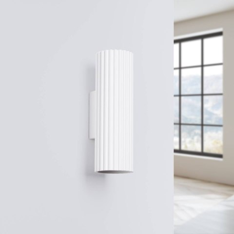 LAMPA ŚCIENNA Kinkiet KARBON 20 biały