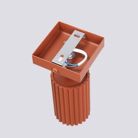 LAMPA ŚCIENNA Kinkiet KARBON ochra czerwona