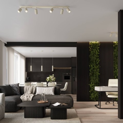 ŻYRANDOL LAMPA SUFITOWA Lampa wisząca KARBON 1 beżowy