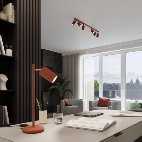 ŻYRANDOL LAMPA SUFITOWA Lampa wisząca KARBON 2 ochra czerwona