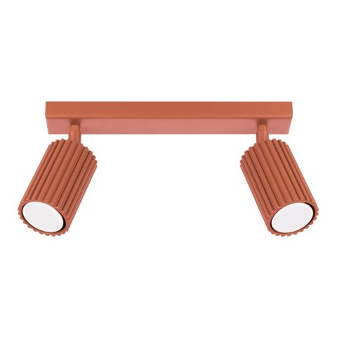 PLAFON LAMPA SUFITOWA REFLEKTOR LISTWA KARBON 2 ochra czerwona