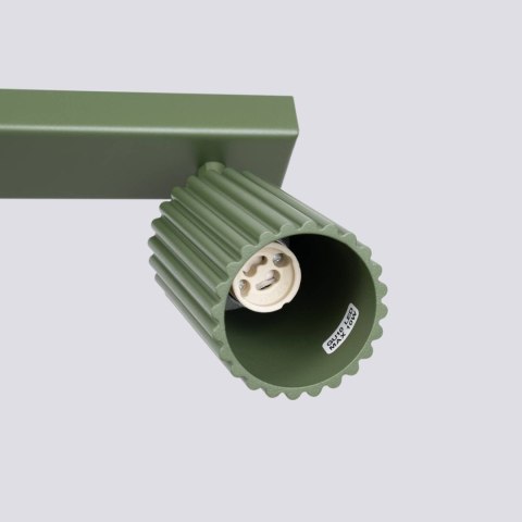 PLAFON LAMPA SUFITOWA REFLEKTOR LISTWA KARBON 2 zielony oliwkowy