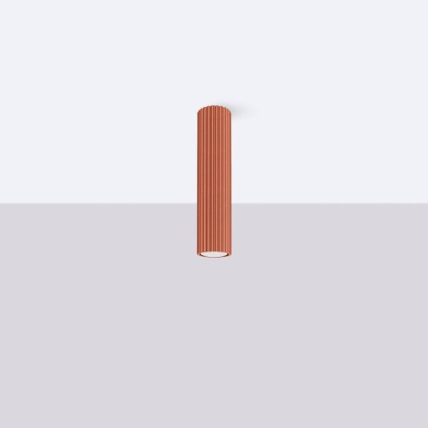 PLAFON LAMPA SUFITOWA REFLEKTOR TUBA SPOT KARBON 30 ochra czerwona