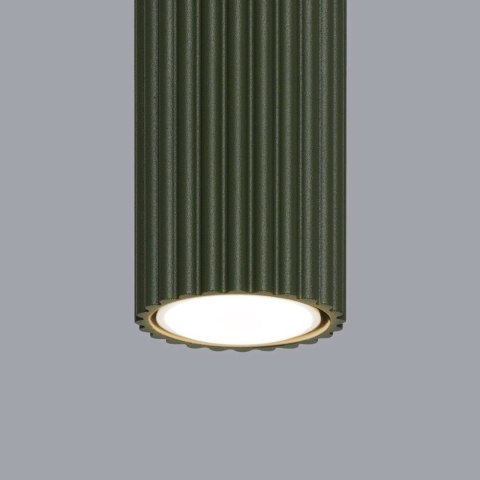 PLAFON LAMPA SUFITOWA REFLEKTOR TUBA SPOT KARBON 30 zielony oliwkowy