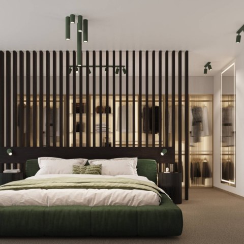 PLAFON LAMPA SUFITOWA REFLEKTOR TUBA SPOT KARBON 30 zielony oliwkowy