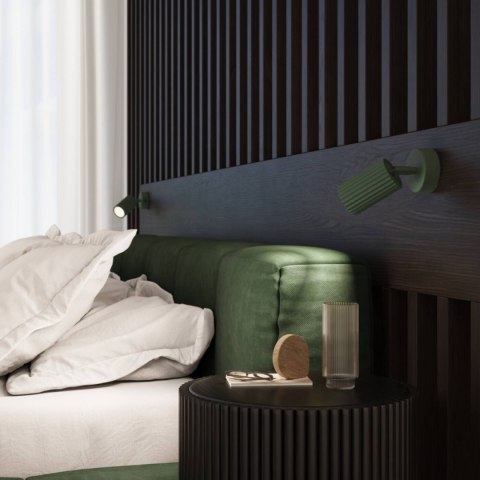 PLAFON LAMPA SUFITOWA REFLEKTOR TUBA SPOT KARBON 30 zielony oliwkowy