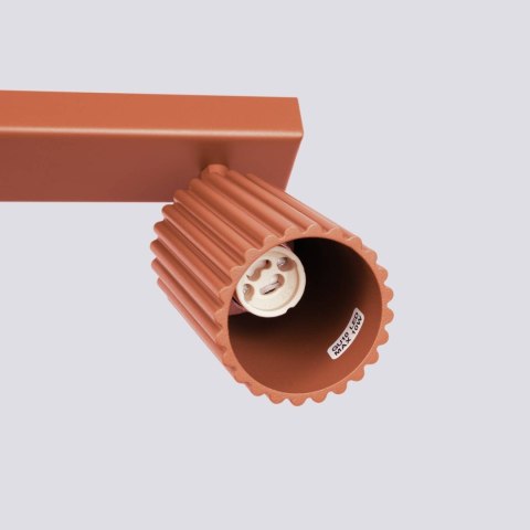 PLAFON LAMPA SUFITOWA REFLEKTOR LISTWA KARBON 3L ochra czerwona