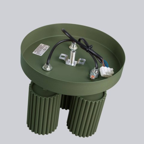 PLAFON LAMPA SUFITOWA REFLEKTOR KARBON 3P zielony oliwkowy