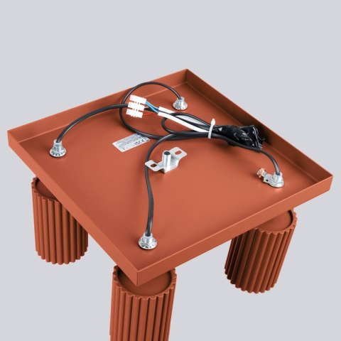 PLAFON LAMPA SUFITOWA REFLEKTOR LISTWA KARBON 4 ochra czerwona