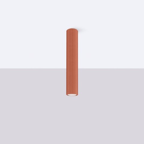 PLAFON LAMPA SUFITOWA REFLEKTOR TUBA SPOT KARBON 40 ochra czerwona