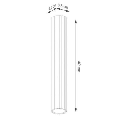 PLAFON LAMPA SUFITOWA REFLEKTOR TUBA SPOT KARBON 40 ochra czerwona