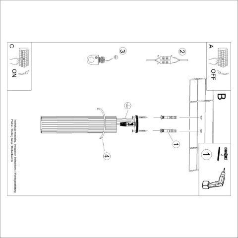 PLAFON LAMPA SUFITOWA REFLEKTOR TUBA SPOT KARBON 40 zielony oliwkowy