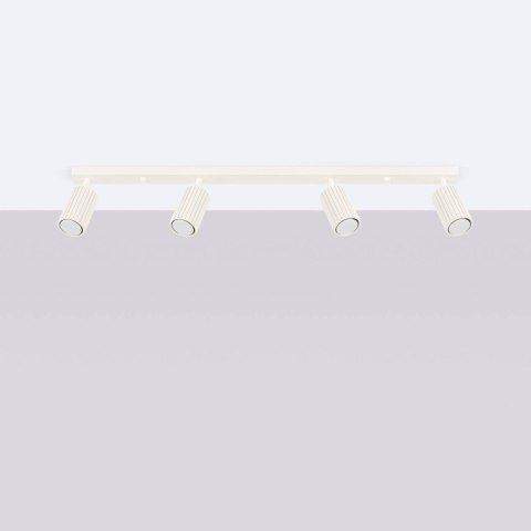 PLAFON LAMPA SUFITOWA REFLEKTOR SOLLUX  KARBON 4L beżowy