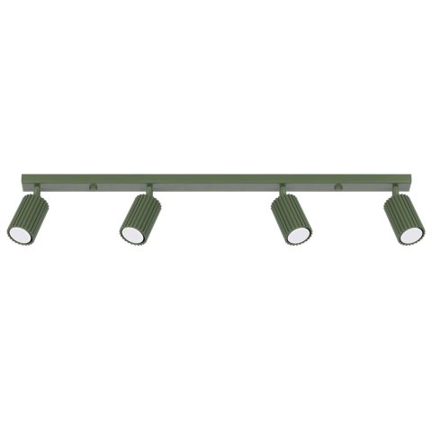 PLAFON LAMPA SUFITOWA REFLEKTOR LISTWA KARBON 4L zielony oliwkowy