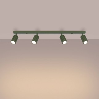 PLAFON LAMPA SUFITOWA REFLEKTOR LISTWA KARBON 4L zielony oliwkowy