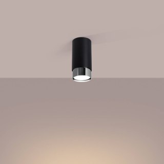 Sollux Lighting Plafon NERO 12,5 czarny/chrom
