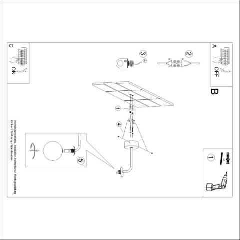 Kinkiet ASTRAL 1 czarny