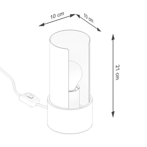 Lampa biurkowa FLASH biała