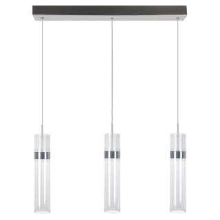 Lampa wisząca Ambiente 3 srebrna LED CCT Light Prestige