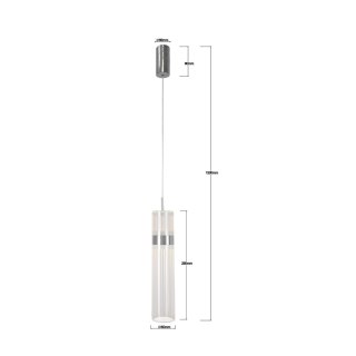 Light Prestige Lampa wisząca Ambiente srebrna LED CCT
