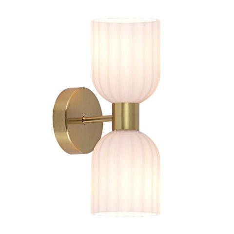 Podwójny kinkiet Piega biały 2xE14 Light Prestige