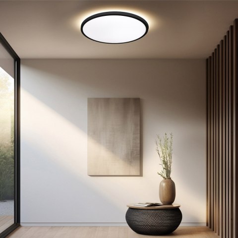 Plafon Pryzma 38 cm czarny LED CCT Light Prestige