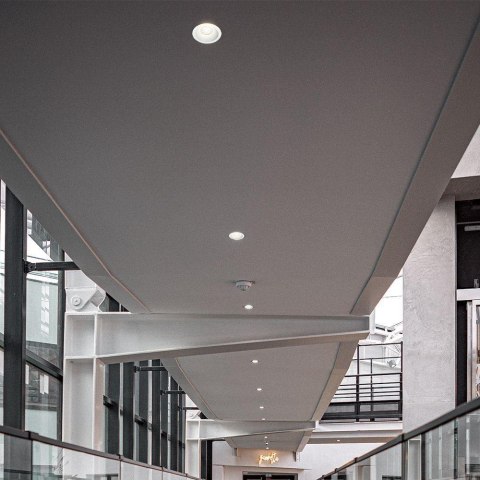 18W LED HONEY COMB DOWNLIGHT BRIDGELUX CHIP CCT:3IN1 WHITE RING + BLACK HEATING