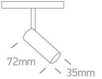 KARO 1 czarny LED 3000K 6W 480lm