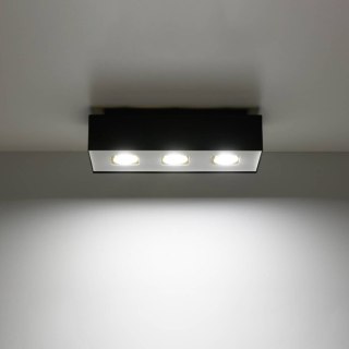 Plafon MONO 3 czarny