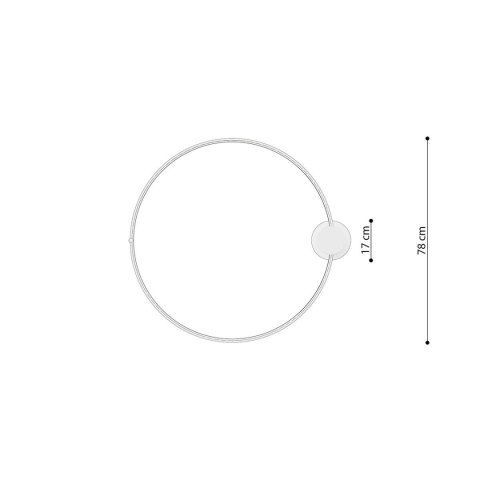 Plafon RIO 78 złoty połysk LED 3000K