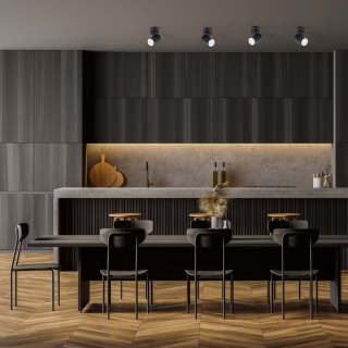 Spot Snow New 1 czarny 1xGU10 Light Prestige