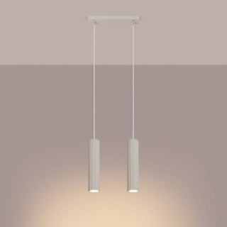 ŻYRANDOL LAMPA SUFITOWA Lampa wisząca KARBON 2 beżowy