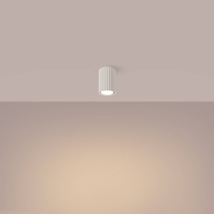 PLAFON LAMPA SUFITOWA REFLEKTOR TUBA SPOT KARBON 10 beżowy