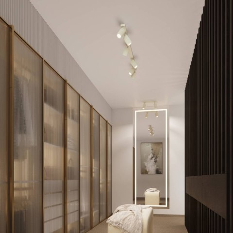 PLAFON LAMPA SUFITOWA REFLEKTOR TUBA SPOT KARBON 60 beżowy